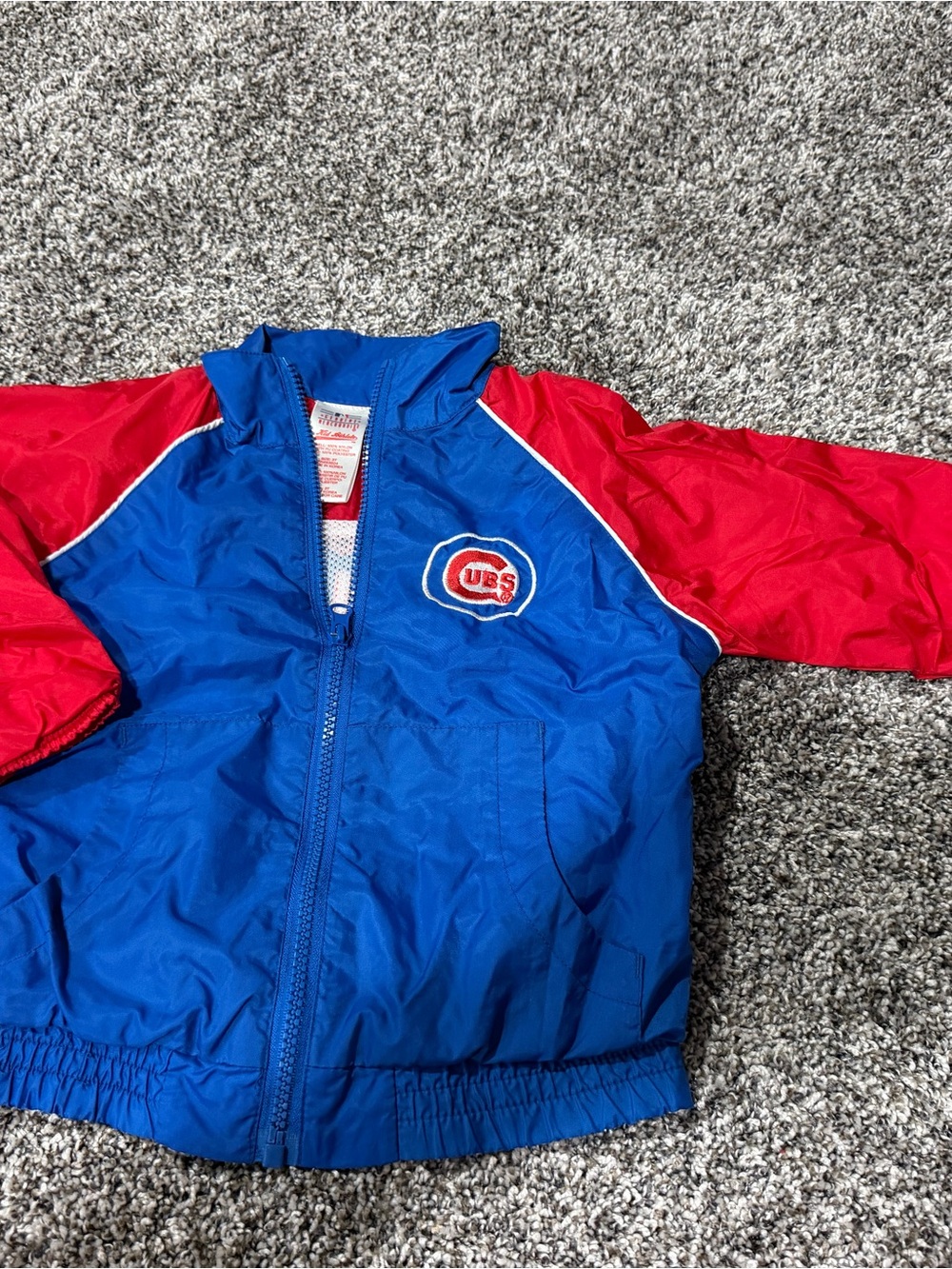 Vintage Chicago Cubs Blue & Red Windbreaker Jacket for 3t